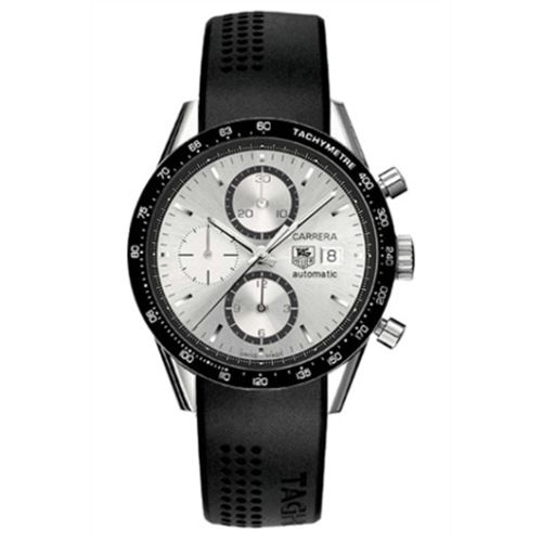 TAG Heuer Carrera Calibre 16 41 Stainless Steel / Silver / Rubber